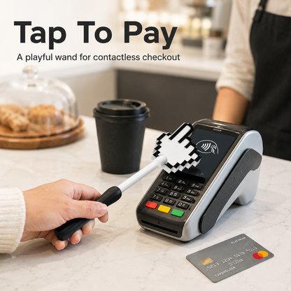 3D-printed payment wand that supports bank credit card swiping and “tap-to-pay,” as well as NFC contactless payments without a PIN