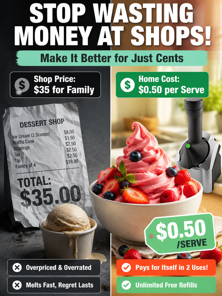 🍓 Frozen Fruit Soft Serve Maker – 110V Home Dessert Machine