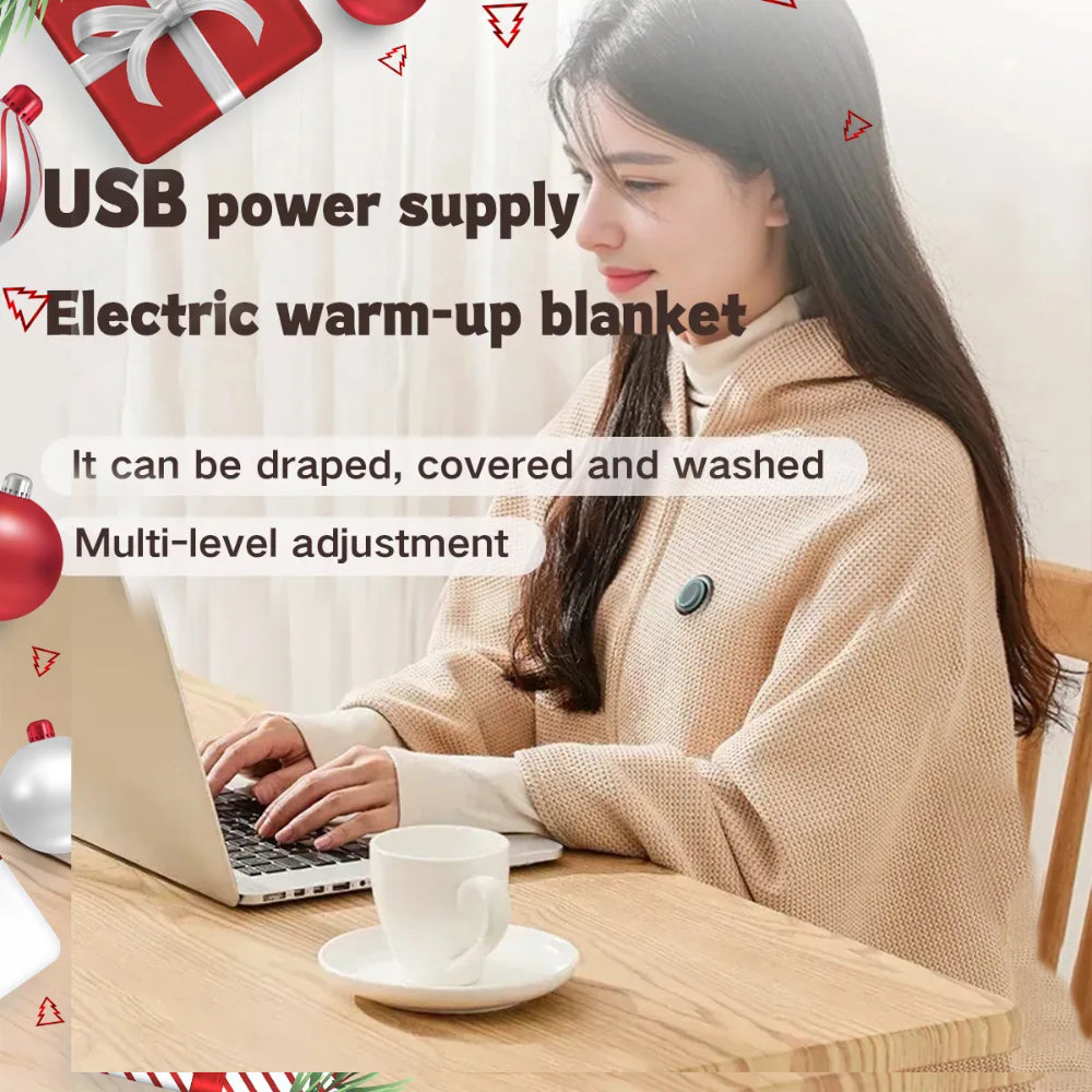 ❄️ LAST CHANCE 50% OFF Heated Wearable Blanket – Stay Warm at Your Desk Without Bulky Layers 🔥