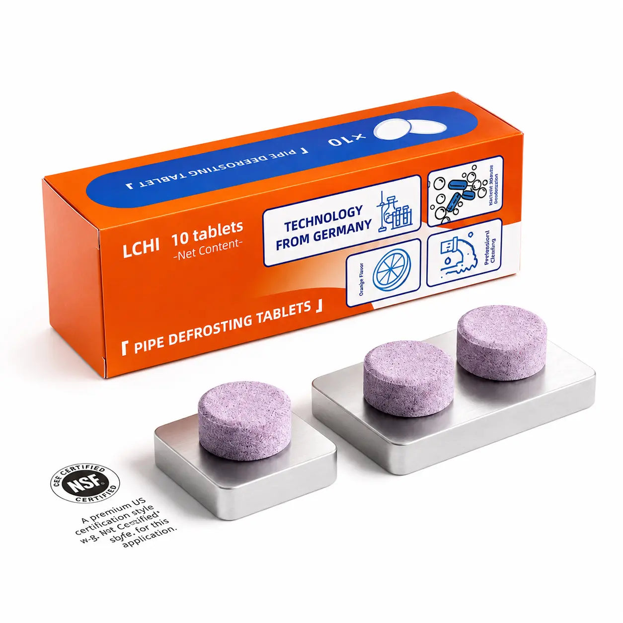 🧼50% OFF TODAY🚿 Multi-Purpose Pipe Cleaner Tablets ✨Cleans Drains, Washers & Septic Systems