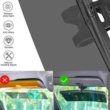 🚗 Polarized Car Sun Visor Extender | Anti-Glare UV400 Driving Shade