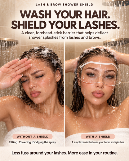 ✨Buy 1 Get 1 Free 👁️25-Pack Lash Extension Shower Shields – Clear Peel & Stick Splash Protectors🚿