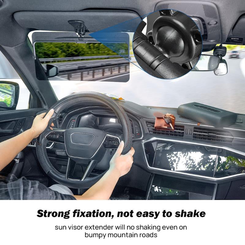 🚗 Polarized Car Sun Visor Extender | Anti-Glare UV400 Driving Shade