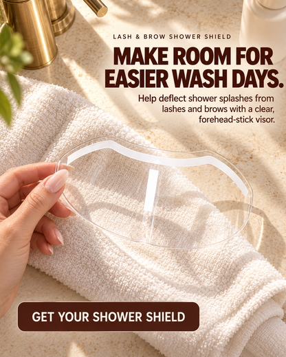 ✨Buy 1 Get 1 Free 👁️25-Pack Lash Extension Shower Shields – Clear Peel & Stick Splash Protectors🚿