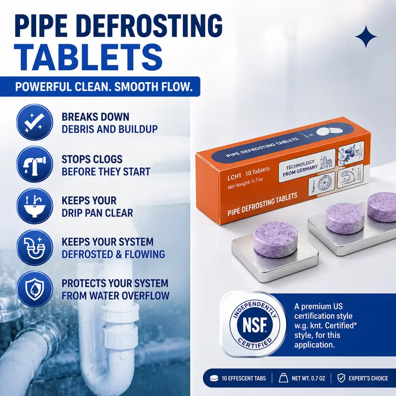 🧼50% OFF TODAY🚿 Multi-Purpose Pipe Cleaner Tablets ✨Cleans Drains, Washers & Septic Systems