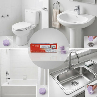 🧼50% OFF TODAY🚿 Multi-Purpose Pipe Cleaner Tablets ✨Cleans Drains, Washers & Septic Systems