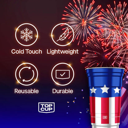 ⚡️Independence Day 49% OFF- 🦅 250th Anniversary Aluminum Party Cup — Reusable Patriotic Cups