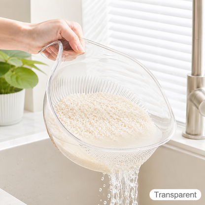 ✨All-in-One Kitchen Strainer – Wash Rice, Fruits & Veggies in Seconds 💧🥗🍚