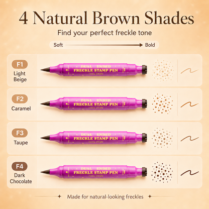 ✨ Dual-Ended Freckle Stamp Pen – Natural Faux Freckles & Beauty Marks in Seconds