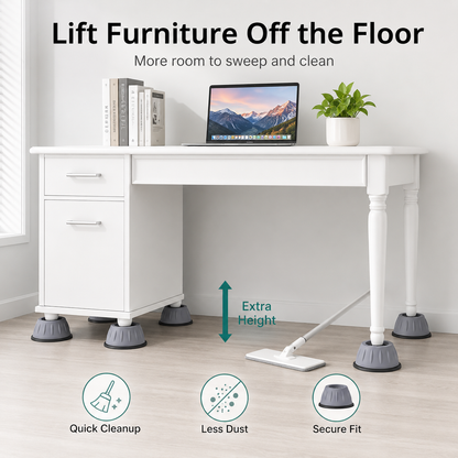🌟 Anti-Vibration Appliance Foot Pads – Lift, Stabilize & Protect Your Floors