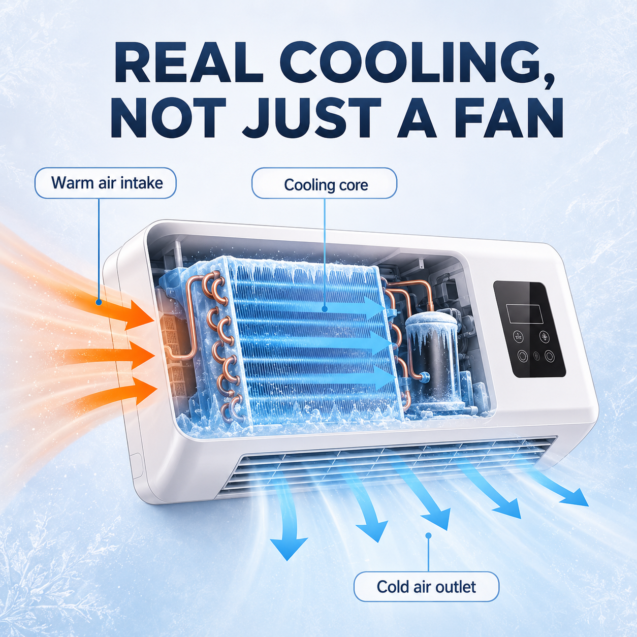 🔥Limited Discount🔥❄️ Portable Compressor Air Conditioner with Wireless Remote Control ⚡