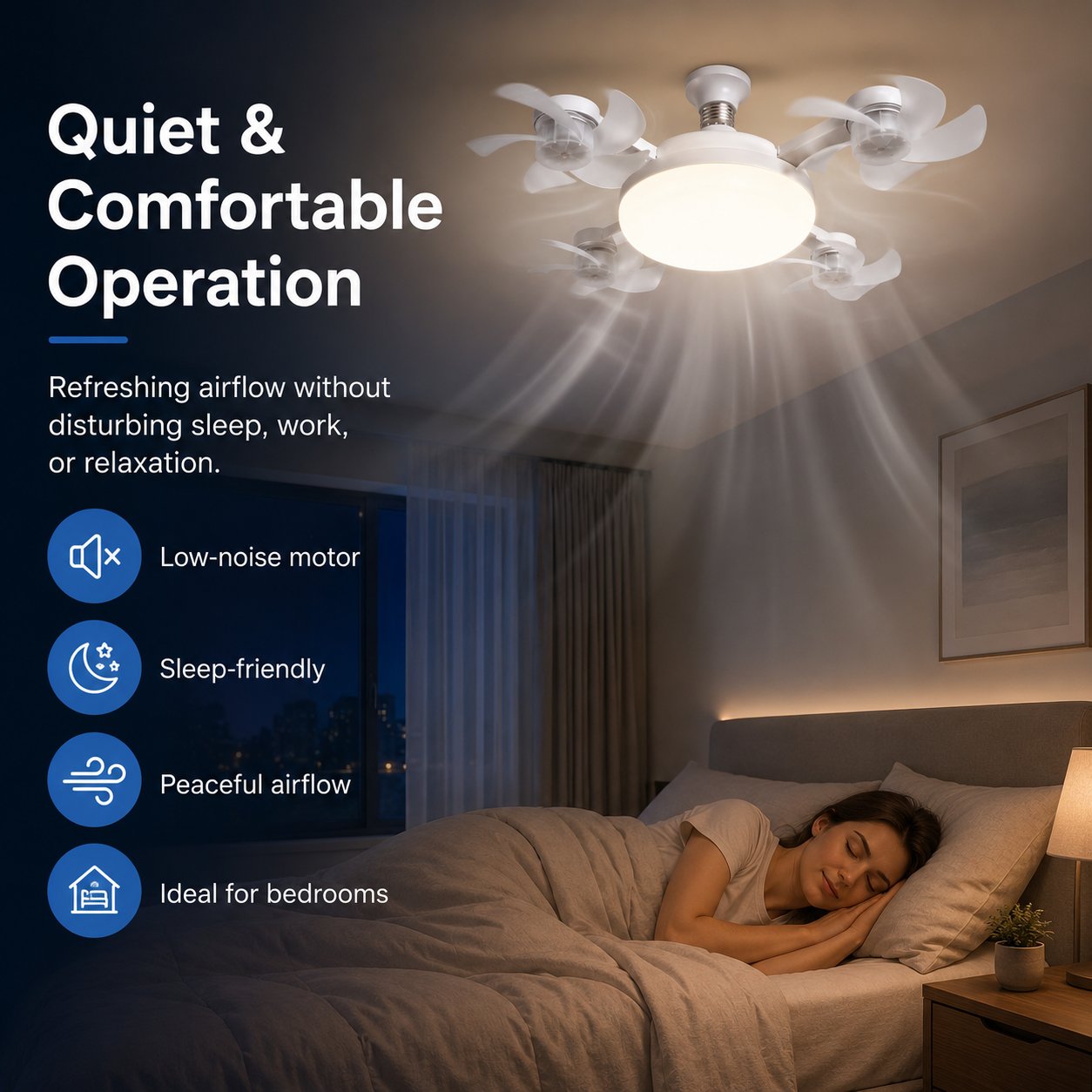 2026 💡 New E27 Socket Ceiling Fan Light