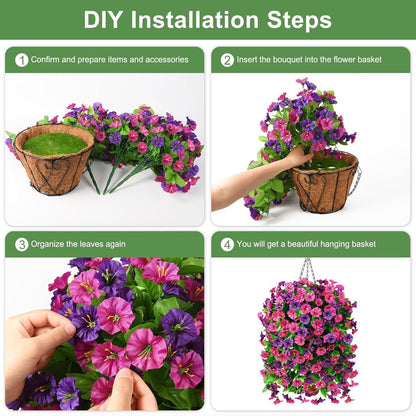 💐Artificial Flower 🌸Faux Flower🏡Decorative Flower for Home Garden, Porch, Window Box, Yard and Seasonal Celebrations