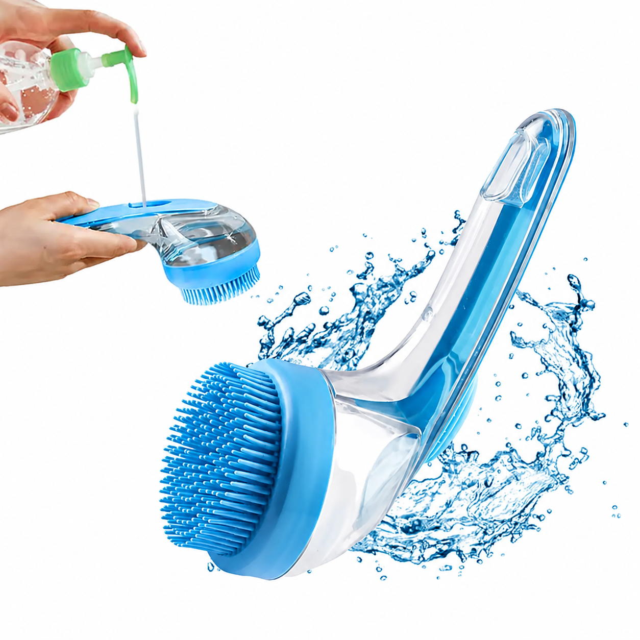 🐶 2-in-1 Pet Bath Brush & Shampoo Dispenser 🛁✨