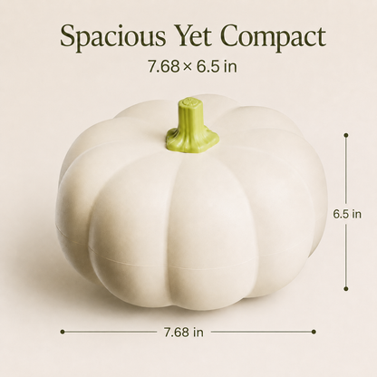🎃 Pumpkin Shaped Two Tier Divided Snack Box Fruit Candy Storage Organizer 🍱