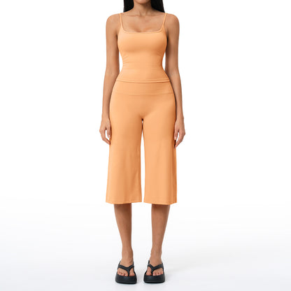 🧘 Women's 2-Piece Tank & Cropped Wide-Leg Activewear Set ✨