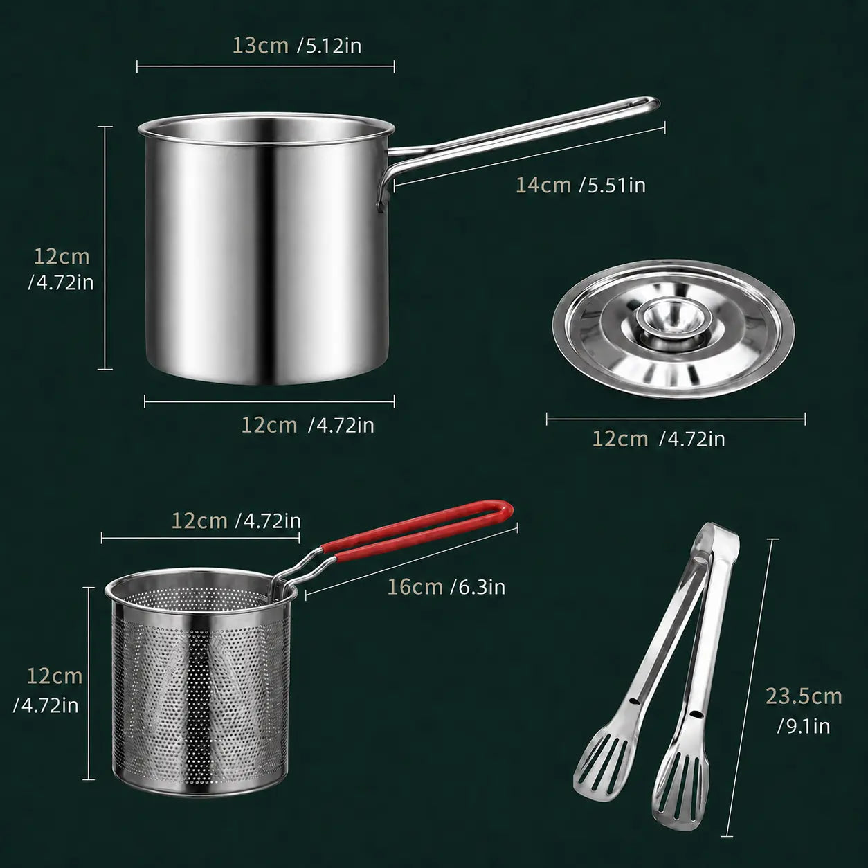 🔥LAST DAY SALE 49% OFF🎁304 Stainless Steel Multifuntional Fryer
