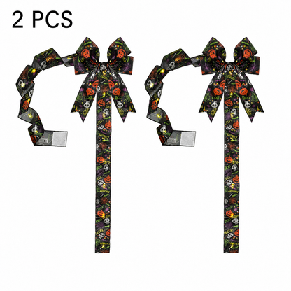 🎃 Light-Up Halloween Bow with Warm LEDs ✨