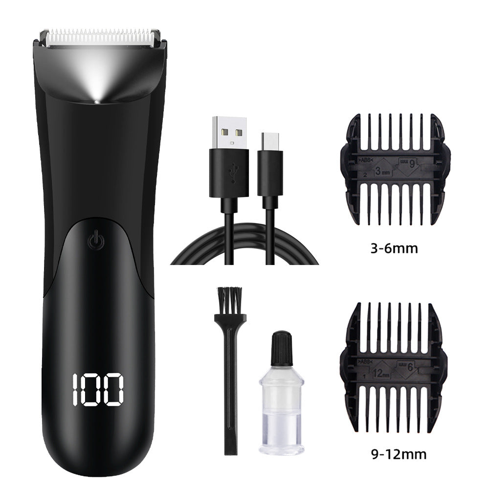 Waterproof Body Hair Trimmer for Men 🚿 Smooth Full-Body Grooming ✨