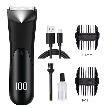 Waterproof Body Hair Trimmer for Men 🚿 Smooth Full-Body Grooming ✨