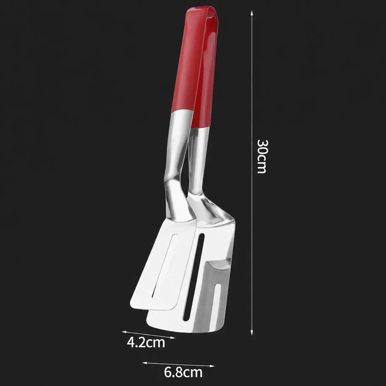 🥩 2-in-1 Stainless Steel Steak Spatula & Food Tongs Clip 🍳