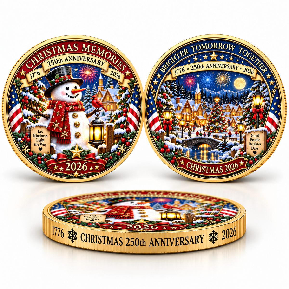 🎄 2026 Christmas 250th Anniversary Commemorative Collectible Keepsake ⭐