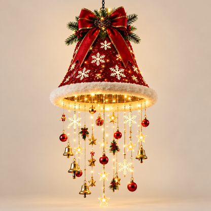 🎄 Holiday Lighted Christmas Garland – Warm LED Door Decor ✨
