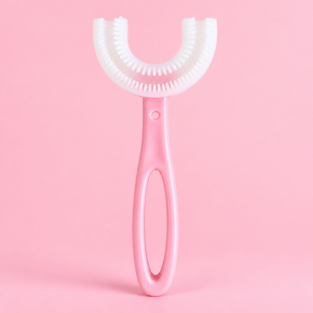 🦷 Kids 360° U-Shaped Oral Care Toothbrush – Gentle Silicone Training Brush ✨