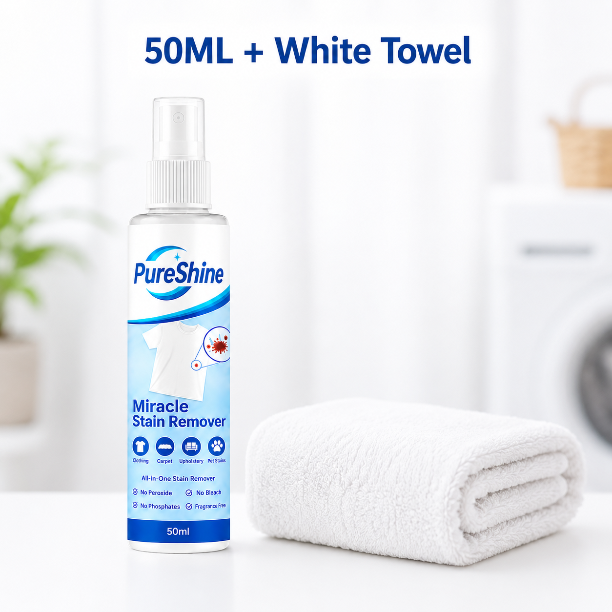 🧼All-in-One Stain Remover Spray ✨ For Clothes, Sofas, Carpets & Pet Messes