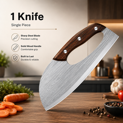 🔪 Heavy-Duty Cleaver Knife for Everyday Prep🔥