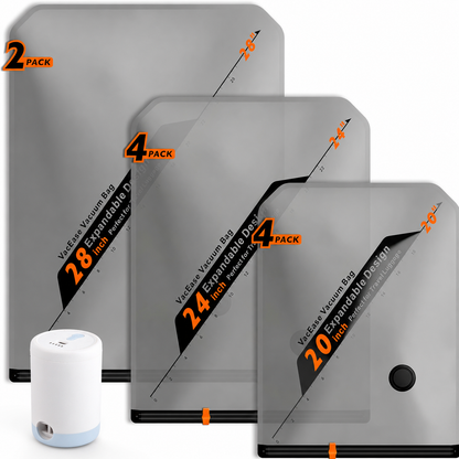 🚀 Wireless Compression Bags with Mini Pump – Save 70% Space 🧳✨