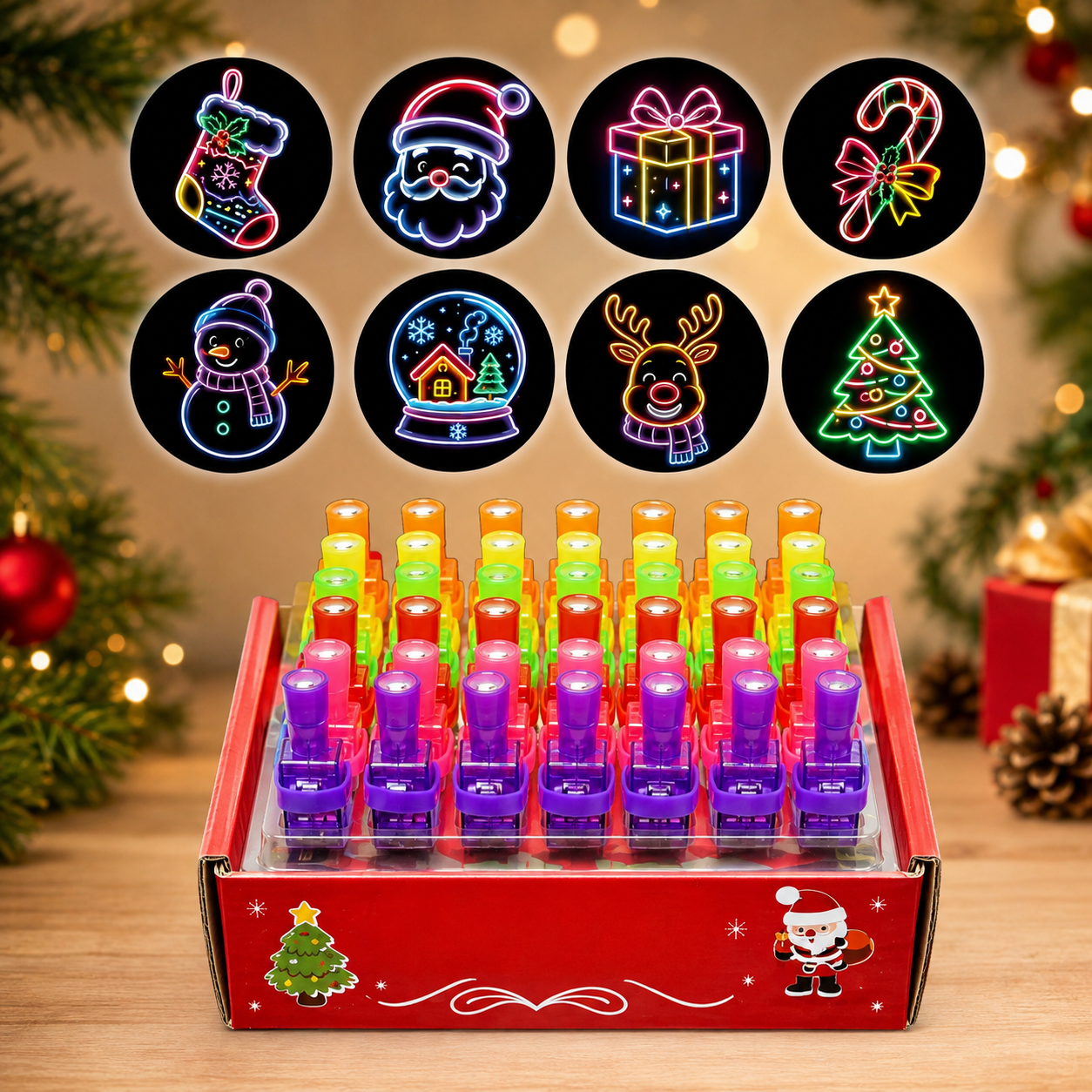 🎃 36-Piece Halloween LED Finger Projection Lights Set for Party Favors 👻