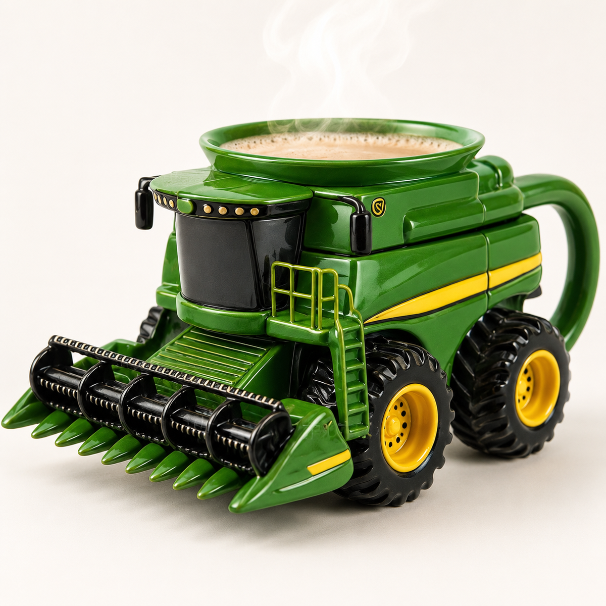 🚜 3D Sculpted Farm Tractor Novelty Mug – Rustic Harvester Coffee Cup 🌾