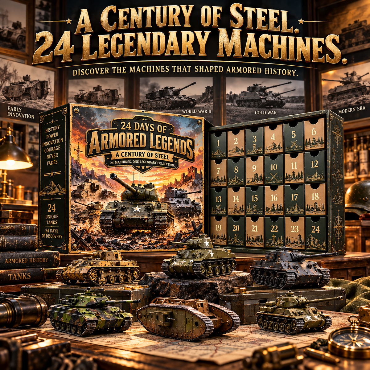 Love Legendary Tanks? 🪖 2026 Armored Legends – 24 Days, 24 Machines!