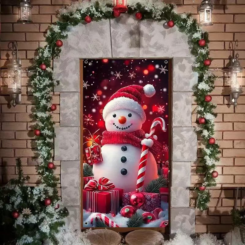 🎄 Magical Christmas Front Door Cover Decoration | Instant Festive Holiday Entrance Banner 🎅