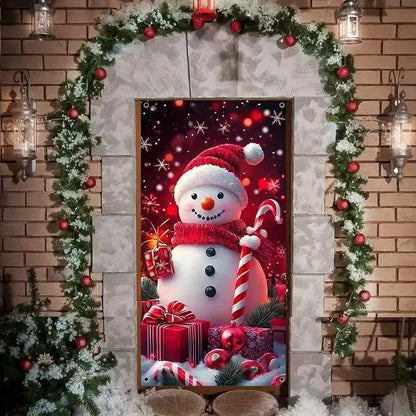 🎄 Magical Christmas Front Door Cover Decoration | Instant Festive Holiday Entrance Banner 🎅