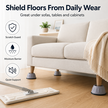 🌟 Anti-Vibration Appliance Foot Pads – Lift, Stabilize & Protect Your Floors
