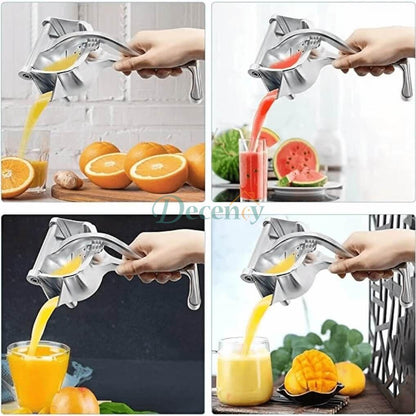 🍊 Easy-Press Stainless Steel Citrus Juicer | No Plug, Less Effort, Fresh Juice