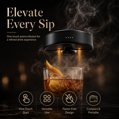 ✨ Electric Aroma Infuser Kit – Whiskey & Cocktail Wood Smoke Infuser