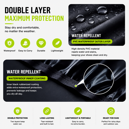 🔥 50K+ Sold | ☔Waterproof Shoe Covers That Keep Shoes Dry & Spotless