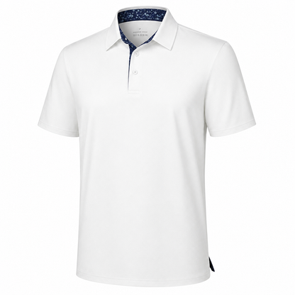 👔 Men's Breathable Stretch Polo Shirt | Cool, Comfortable & Sharp ✨