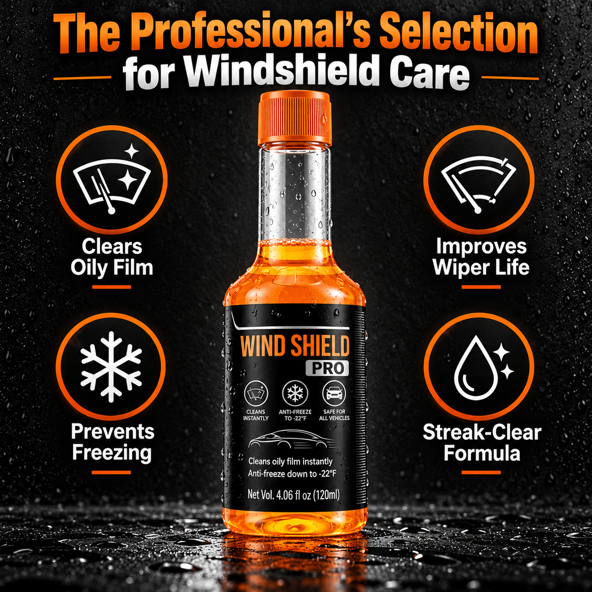 🚗 Auto Windshield Oil Film Cleaner - Anti-Glare Glass Fluid Concentrate ⚡