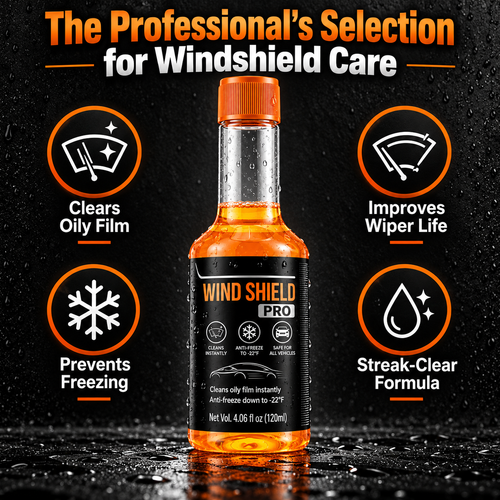 🚗 Auto Windshield Oil Film Cleaner - Anti-Glare Glass Fluid Concentrate ⚡