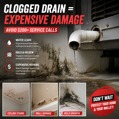 ❄️⚡Universal AC Drain Line Cleaner Adapter – Clears Clogs Fast
