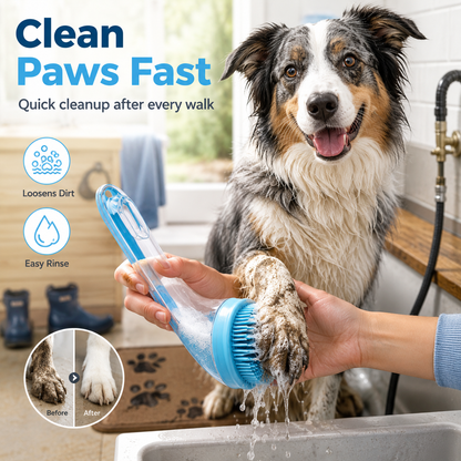 🐶 2-in-1 Pet Bath Brush & Shampoo Dispenser 🛁✨