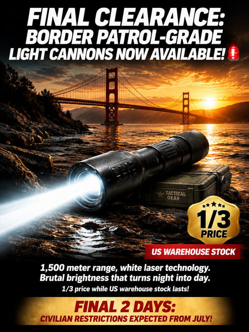 🔦High Power Zoomable White Laser Flashlight🔥