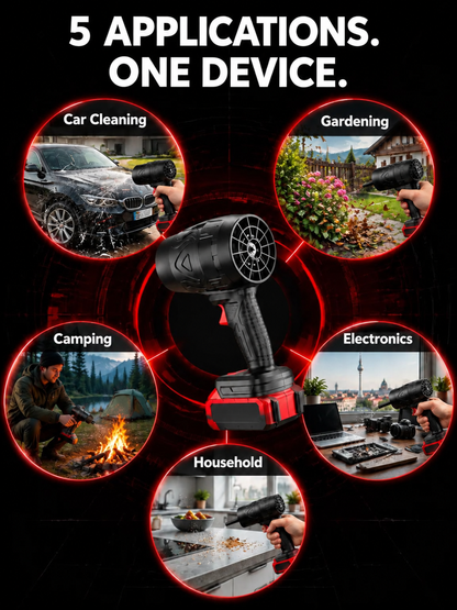 💨 Turbo Power Portable Air Blower – Compact High-Speed Cleaning for Home, Car & Workshop