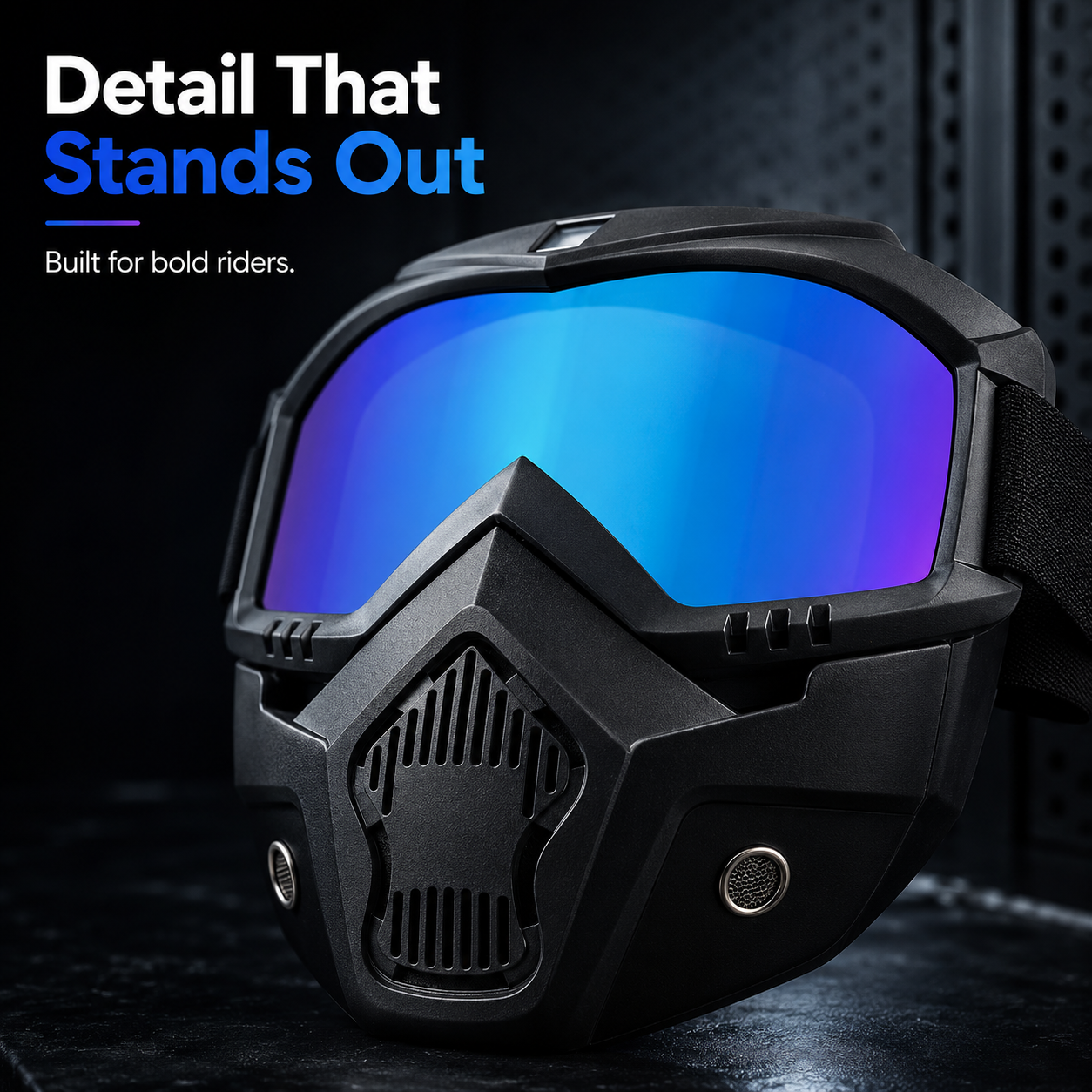 Motorcycle Helmet Riding Goggles: Wind, Dust, and UV Protection; Skull-Patterned Goggles for Full-Face Protection