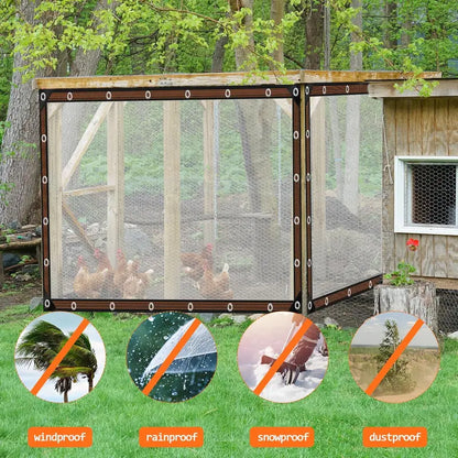 🌧️ 50% OFF Clear Waterproof Tarp – Heavy Duty Outdoor Weather Protection Cover
