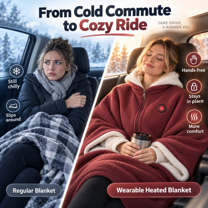 🛋️ Wearable Heated Blanket for Cozy Couch & Desk Comfort 🔥